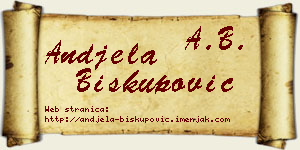 Anđela Biskupović vizit kartica